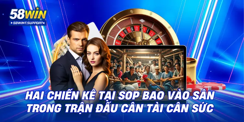 Hai chiến kê tại Sop Bao vào sân trong trận đấu cân tài cân sức